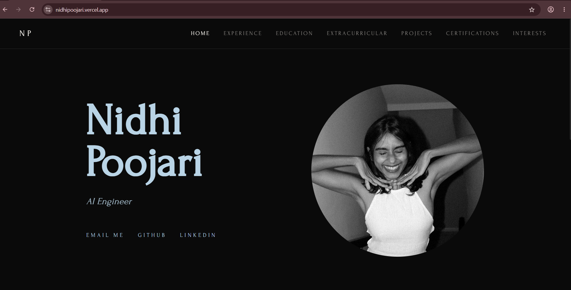 Portfolio Website 1